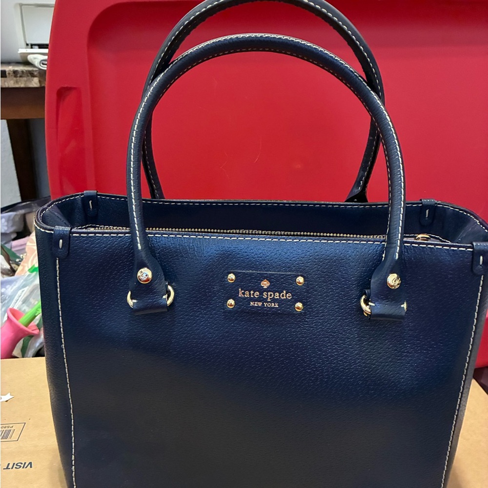 Kate Spade Navy Blue Tote Bag